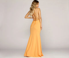 Angie Formal Lattice Mermaid Dress