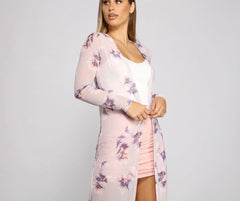 Mesmerizing Moments Mesh Floral Duster