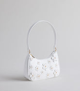 Polished Blooms Flower Pearl Shoulder Bag
