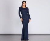 Whitney Glitter Knit Gown