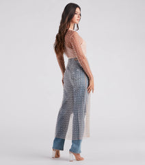 Effortlessly Glam Pearl And Rhinestone Duster