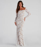 Liesel Formal Floral Lace Mermaid Dress