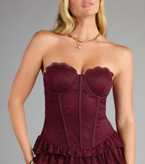 Laced In Love Corset Mini Dress