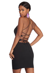 Strings Attached Sweater Mini Dress