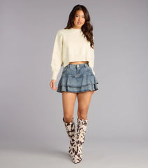 Cozy Edit Crop Sweater