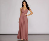 Yelena Chiffon Slit Gown