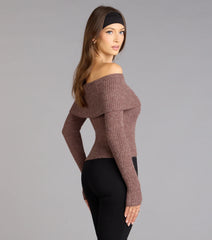Autumn Muse Off-The-Shoulder Sweater