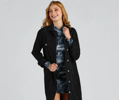 Effortless And Edgy Vibes Denim Jacket