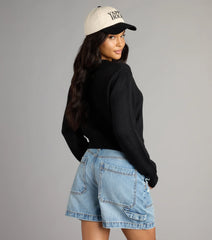 Falling For Layers Crop Knit Sweater