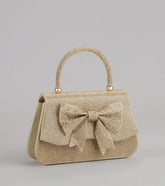 Sparkly Drama Rhinestone Bow Bag