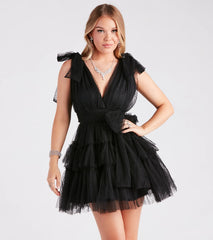 Carina Tulle Polka Dot A-Line Party Dress
