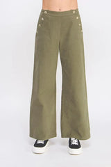 SOFT HEAVY TWILL WIDE PANTS