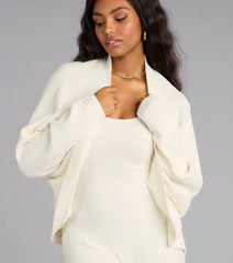 Fall Mornings Chenille Knit Cardigan