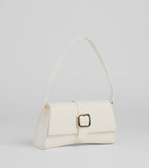 Icon Worthy Buckle Strap Shoulder Bag