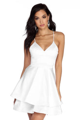 Sheila Satin Queen Skater Dress