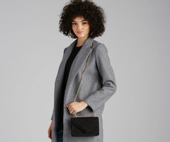 Classic Style Envelope Crossbody Purse