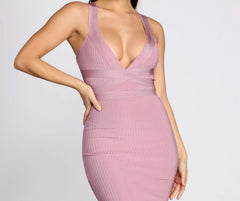 Trumpet Hem Bandage Dress