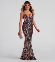 Rainn Formal Sequin Sleeveless Dress