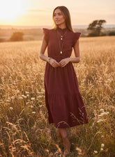 LOST + WANDER ARTISTA AURA MIDI DRESS