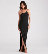 Ellen Formal Rhinestone Strap Long Dress