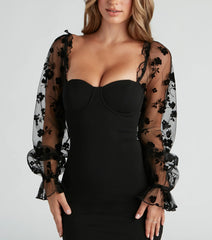 Flirt With Fate Crepe Mini Dress