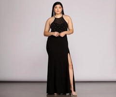 Plus Kacey Formal Heat Stone Dress