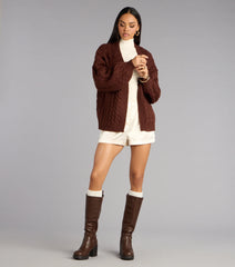 Wrap Me Up Cable Knit Cardigan