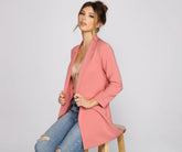 Level Up Cuffed Sleeve Boyfriend Blazer