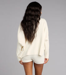 Fall Mornings Chenille Knit Cardigan