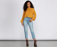 Cable Knit Cutie Sweater