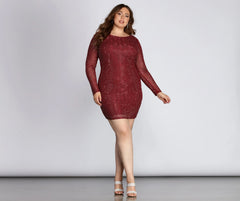 Plus Set In Heat Stone Dress