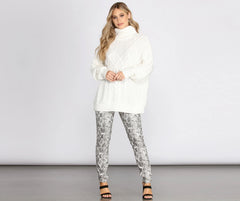 Oversized Cable Knit Sweater