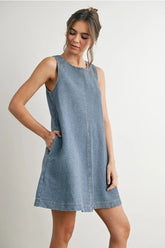DENIM MINI DRESS