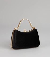 Chic Intentions Velvet Clutch Bag