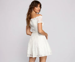 Mackenzie Off The Shoulder Lace Party Dress