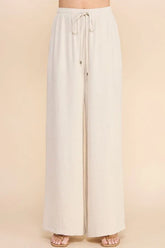 AIRY DRAWSTRING PANTS WITH POCKETS