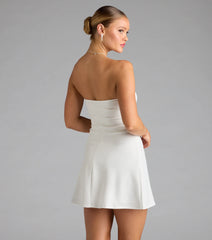 Forever Chic Drop Waist A-line Mini Dress
