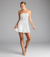 Forever Chic Drop Waist A-line Mini Dress