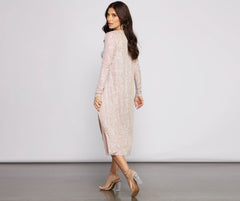 Sassy In Sequins Long Sleeve Duster