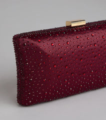 Spotlight Moment Satin Clutch