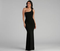 Leilani Formal One-Shoulder Open Back Dress