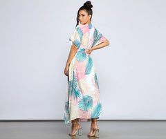 Vacay Bound Palm Leaf Duster