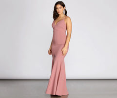 Alia Deep V Mermaid Dress