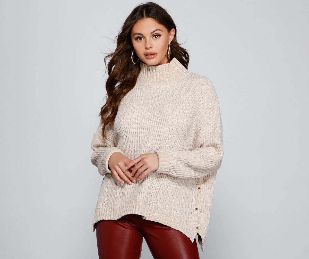 Casual And Cozy Chenille Sweater