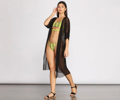 Don't Mesh With Me Kimono