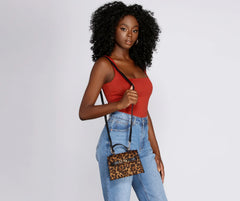Saffiano Turnlock Top Handle Bag