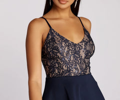 Sami Sequin And Lace Party Dress