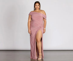 Plus Kaleigh Off Shoulder Dress