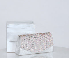 Sparkle & Shine Rhinestone Fold-Over Clutch