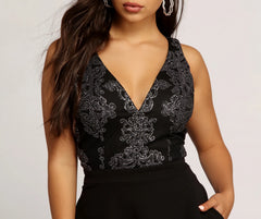 Karolina Caviar Beaded Crepe Dress